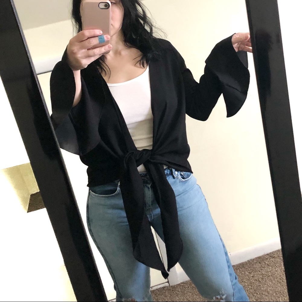 Nasty Gal Bell Sleeve Shrug